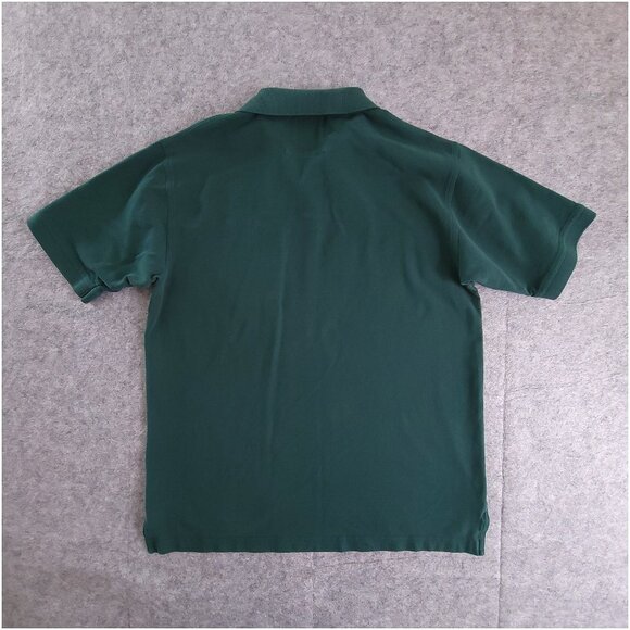PERLIS Mens Large Green Short Sleeve Crawfish Polo Shirt Peruvian Cotton - Picture 5 of 8